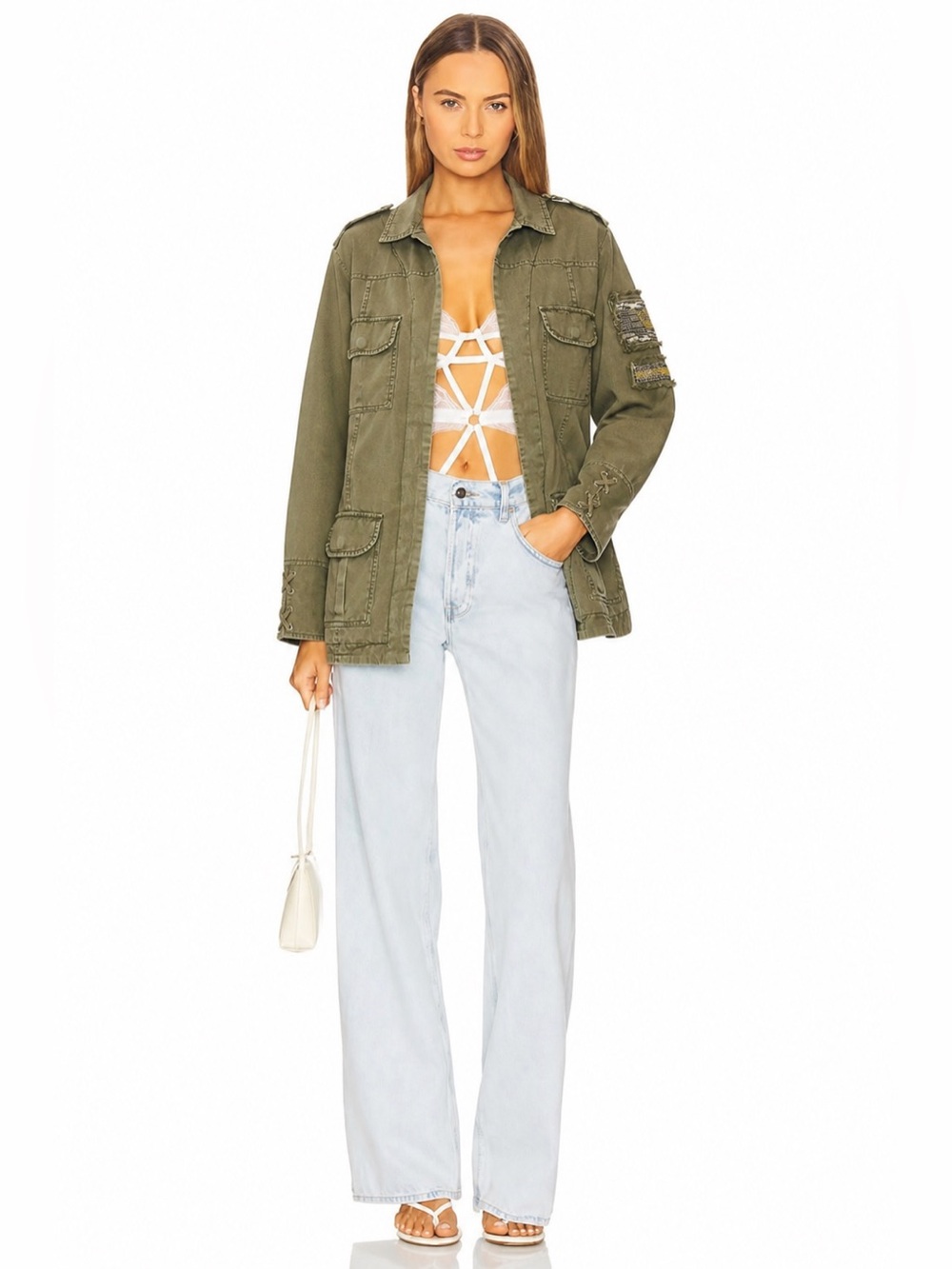 OLIVE&CLAY Olive M-65 Military Field Jacket Utility | Safari Tencel Cotton 📐M